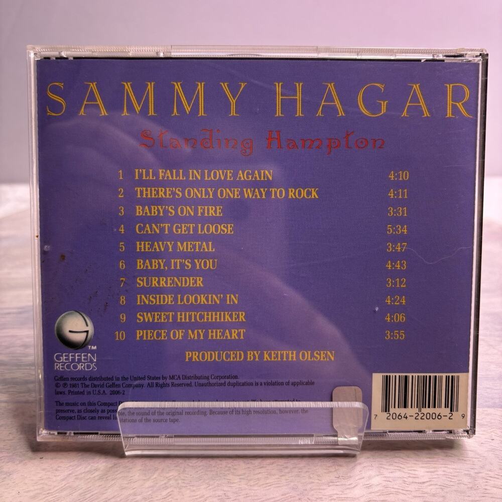 SAMMY HAGAR Standing Hampton CD There's Only One Way to Rock Heavy Metal - Picture 2 of 6